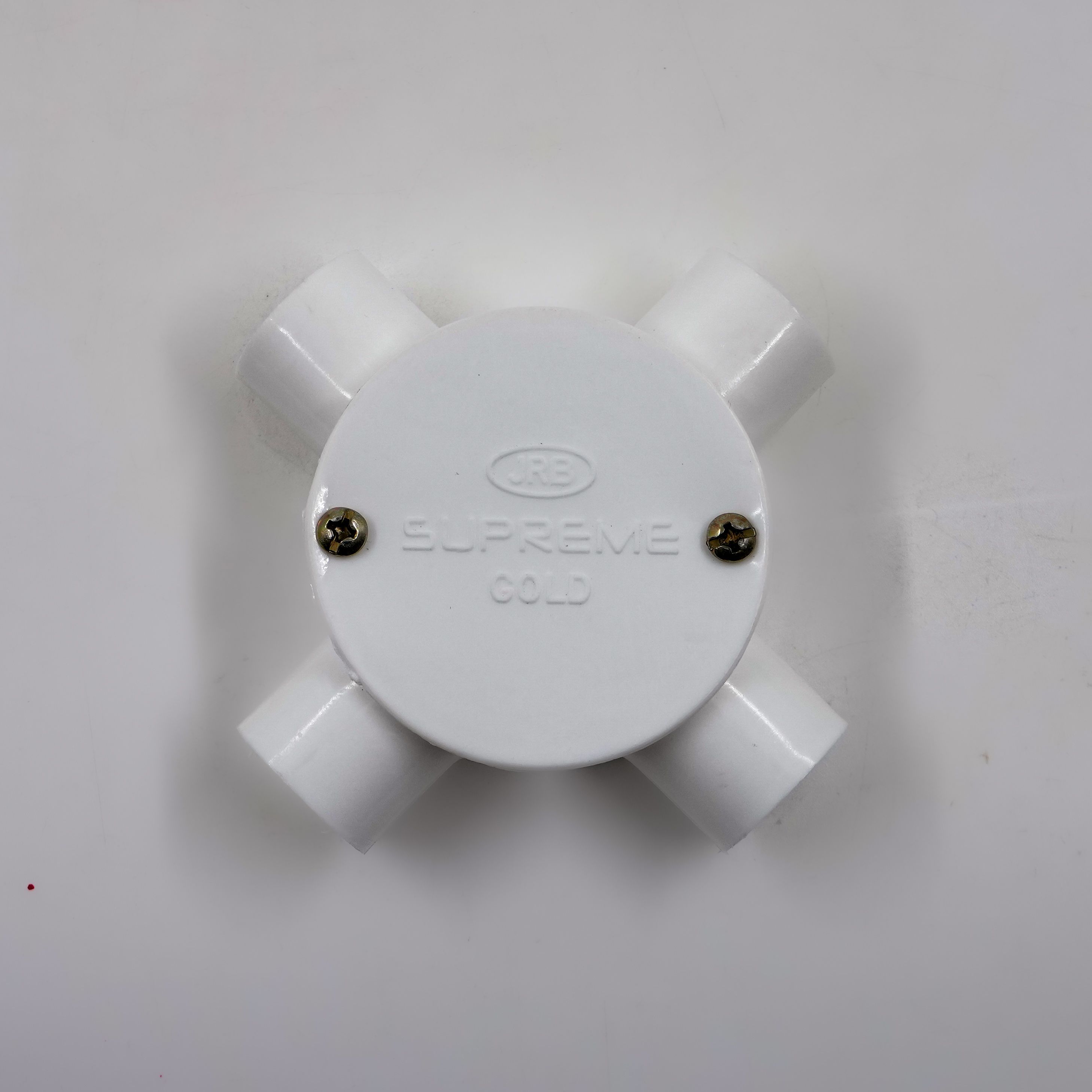 JRB Suppreme - 20Mm Conduit Junction Box 4 Way (White)
